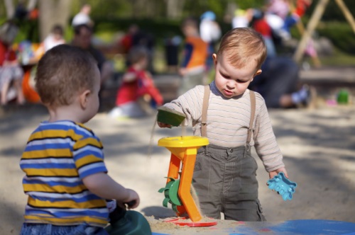 Children playing in sandbox